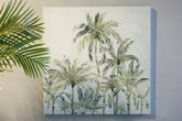 Belle Palm Paradise Print Stretched Canvas 80 x 80cm